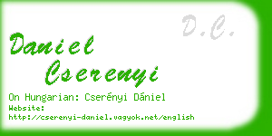 daniel cserenyi business card